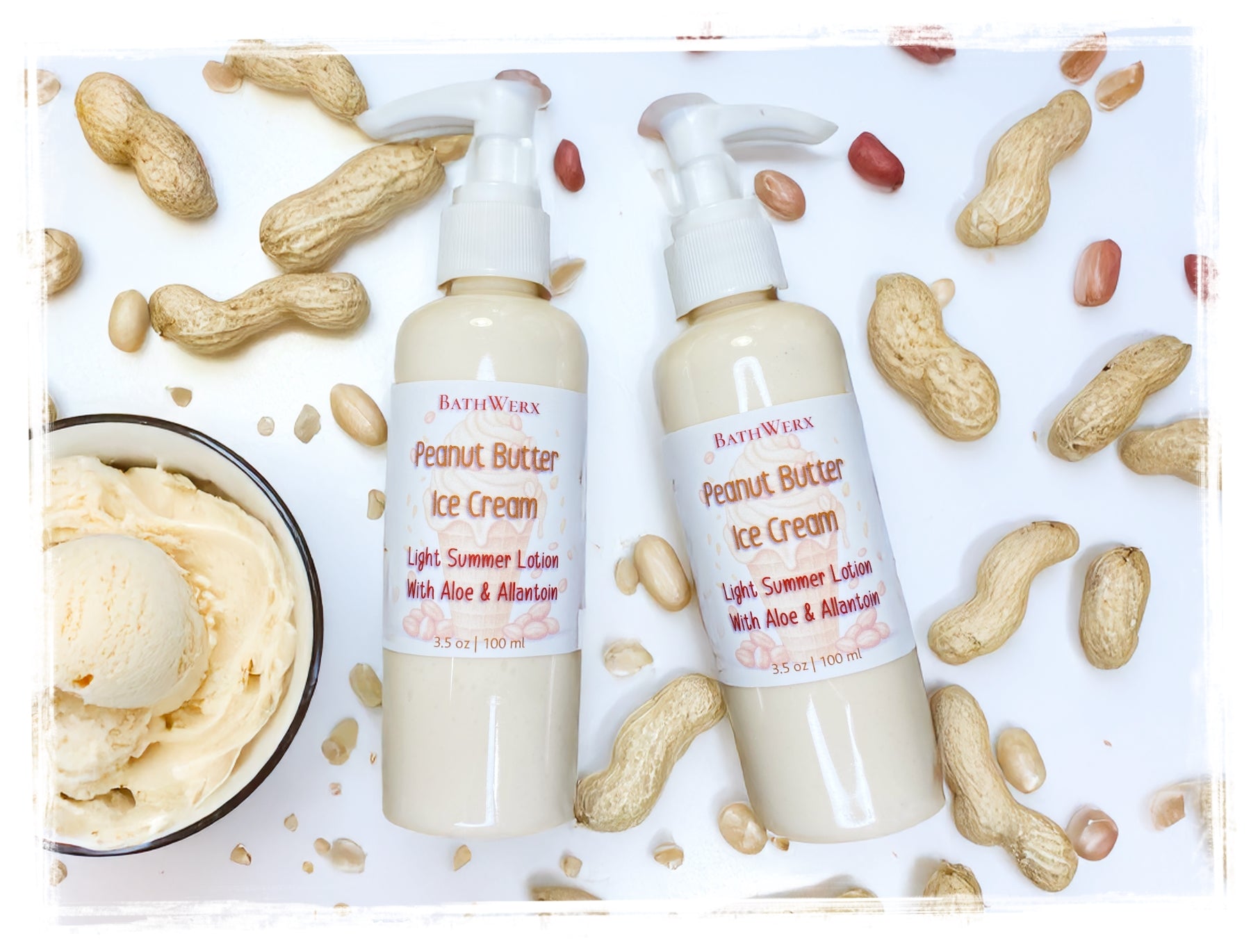 Peanut Butter Ice Cream Summer Light Lotion with Aloe & Allantoin