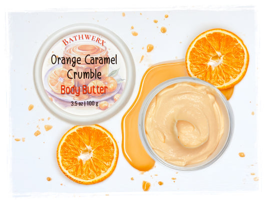 Orange Caramel Crumble Body Butter - Fall Moisturizer