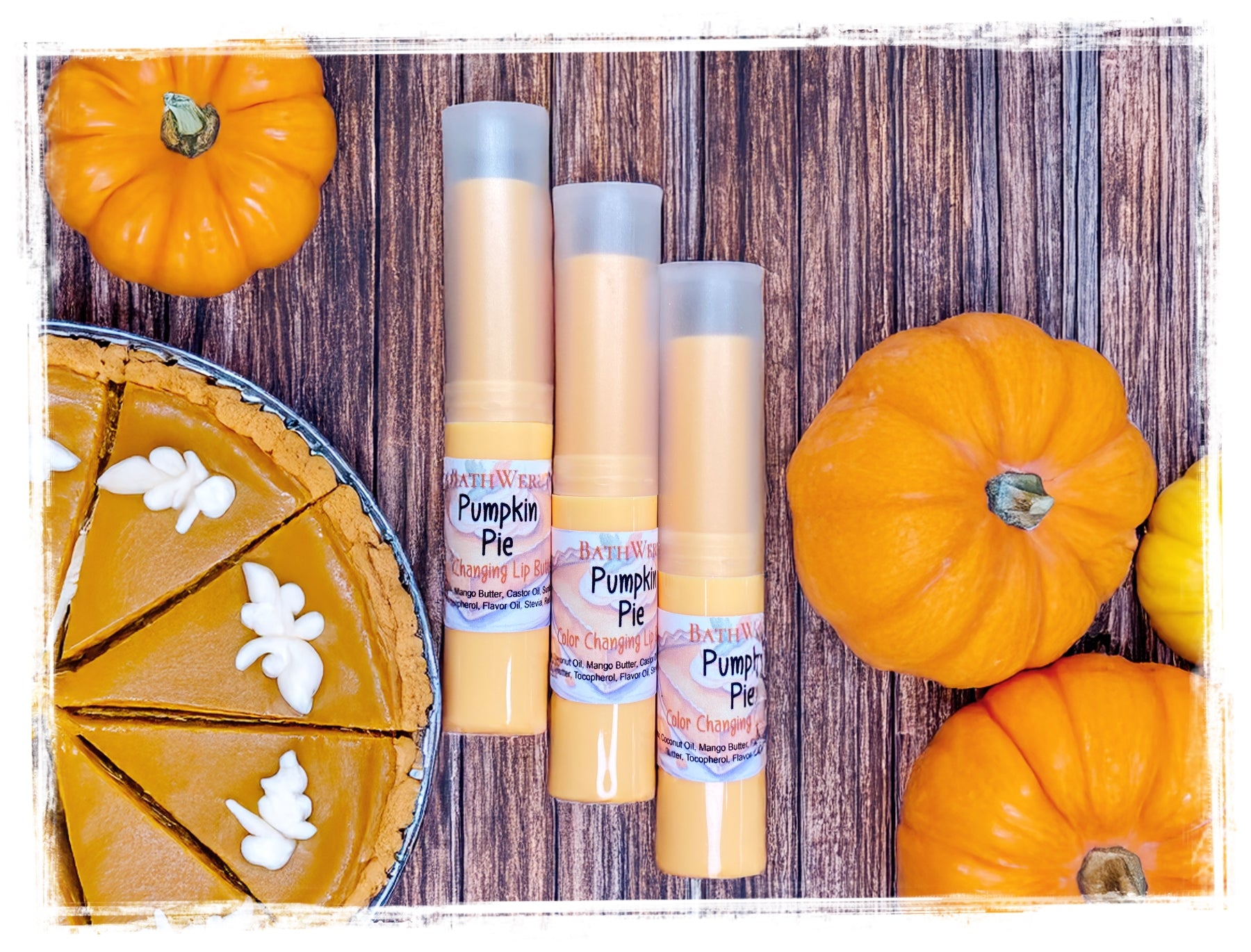 Fall Flavored Sweetened Color-Changing Lip Balm | Moisturizing & Fun Lip Butter