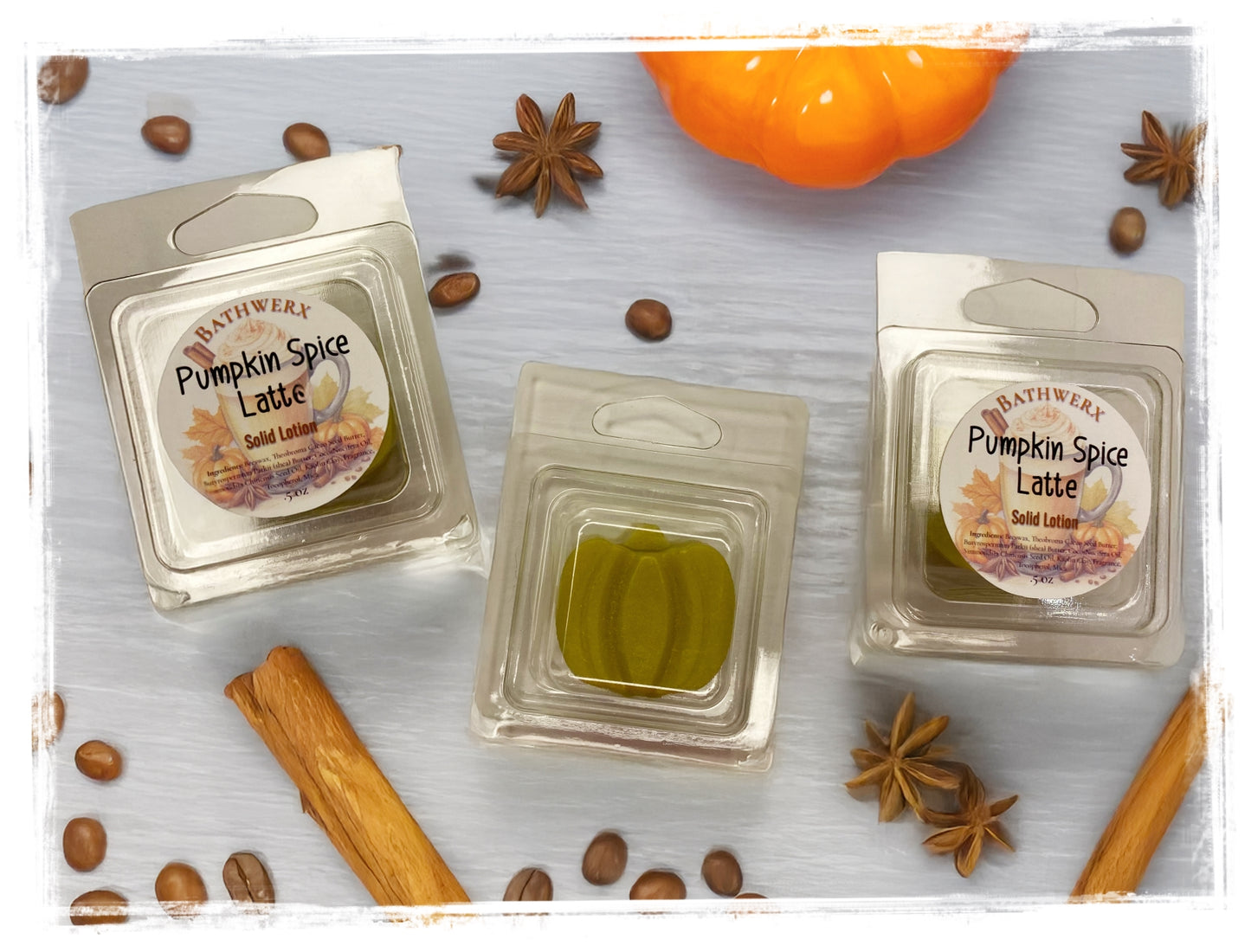 Fall Scented Mini Pumpkin Lotion Bars