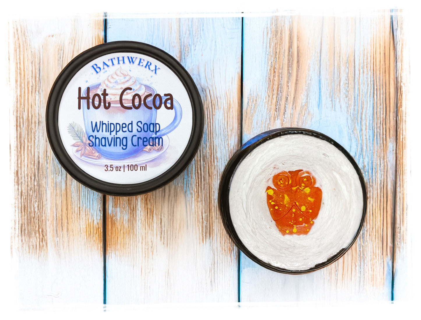 Hot Cocoa Whipped Soap & Shaving Cream | Soft, Moisturizing Lather