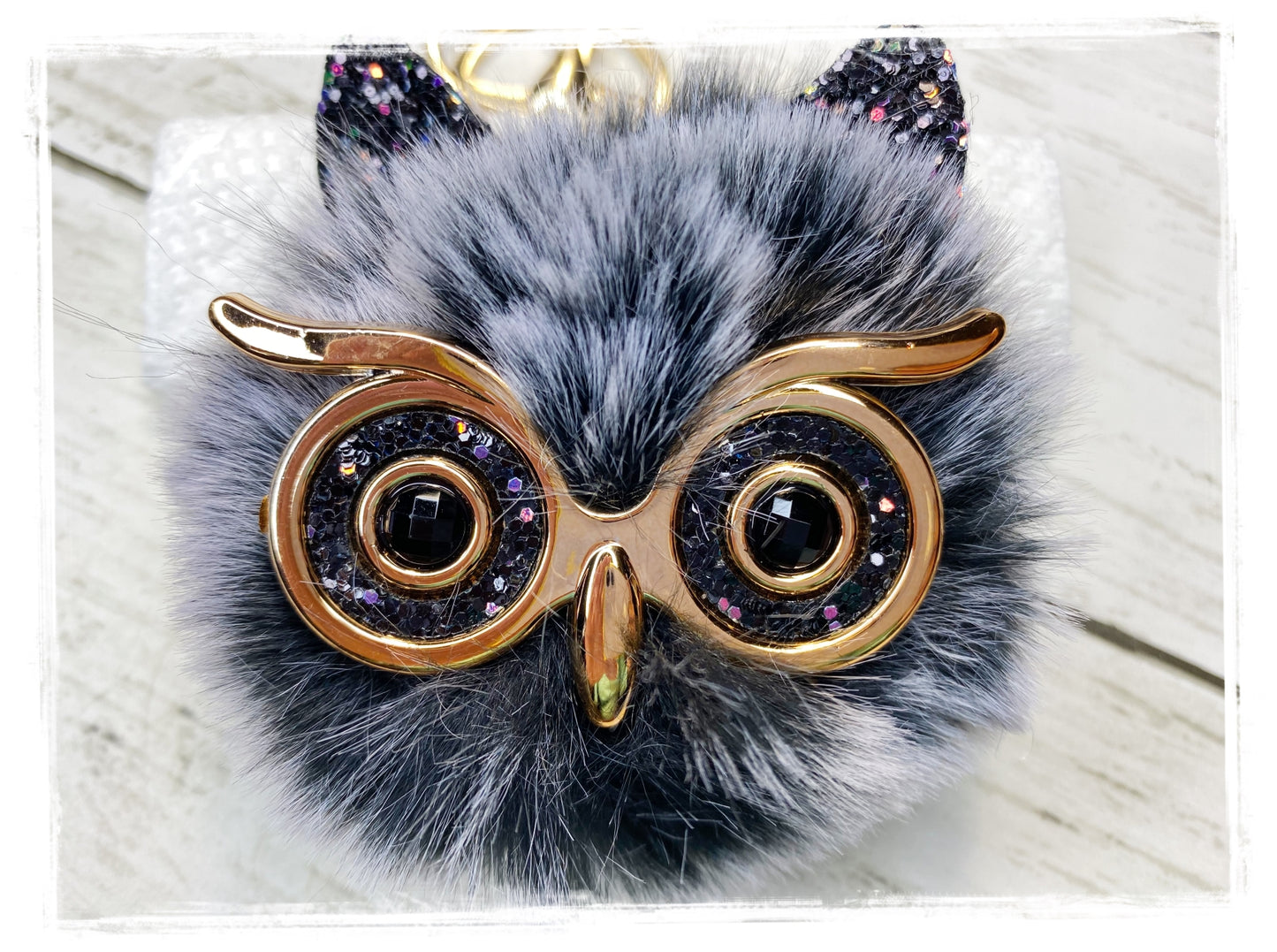 Plush Owl Keychain