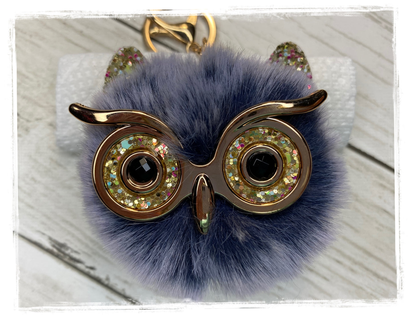 Plush Owl Keychain