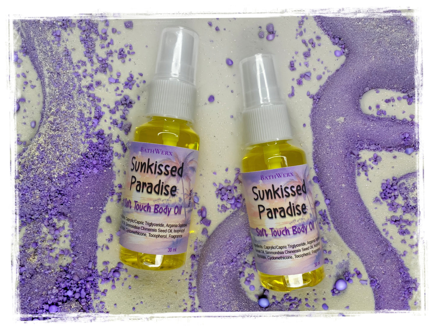 Sunkissed Paradise Soft Touch Body Oil – Lightweight Dry Oil Skin Moisturizer by BathWerx