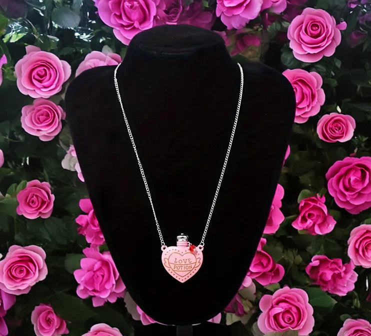 Pink Love Potion Pendant Necklace