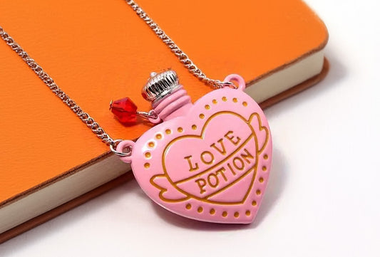 Pink Love Potion Pendant Necklace