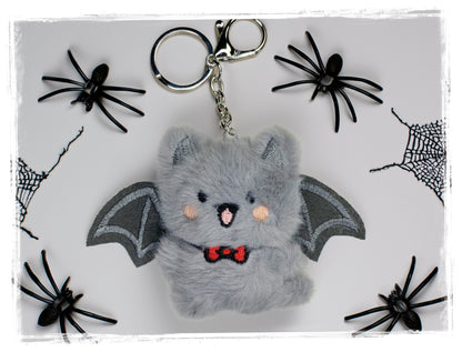 Halloween Plush Bat Keychains