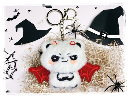 Halloween Plush Bat Keychains
