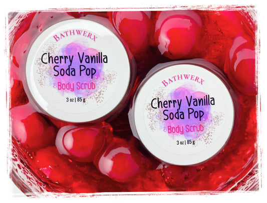Cherry Vanilla Soda Pop Moisturizing Body Sugar Scrub