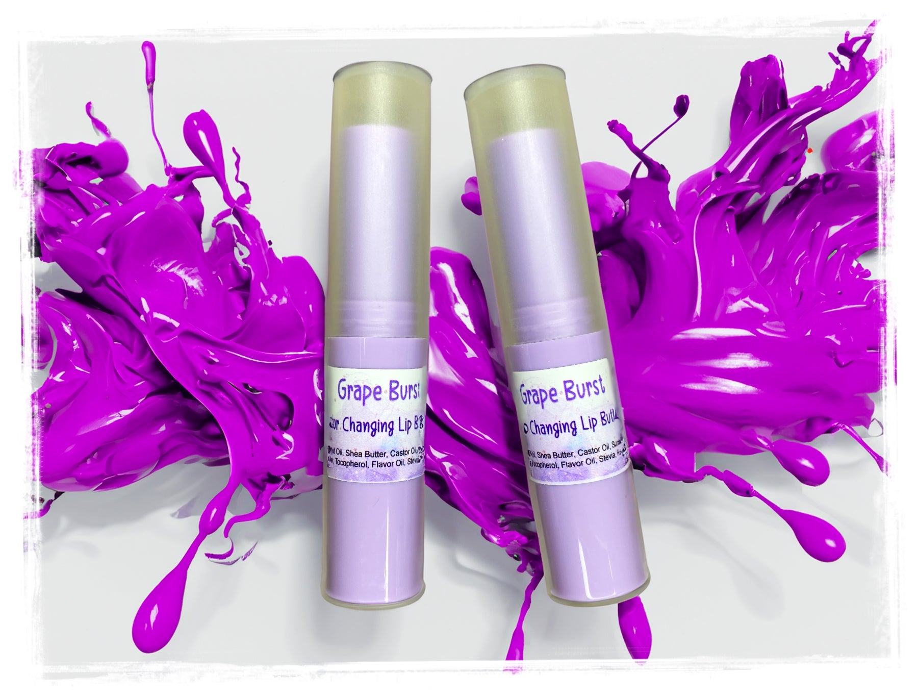 Grape Burst Color Changing Sweetened Lip Butter Balm