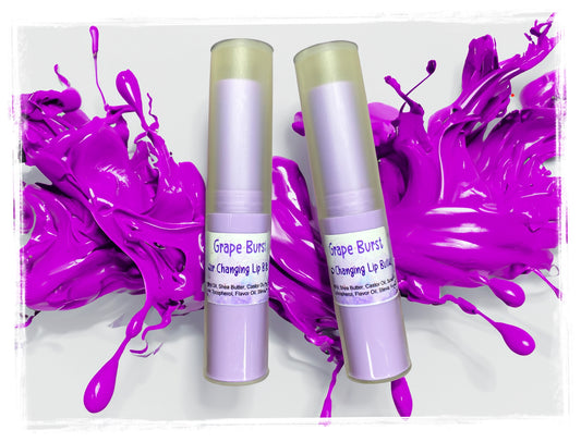 Grape Burst Color Changing Sweetened Lip Butter Balm