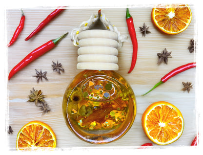 Fruit scented car charms collection - orange chili pepper