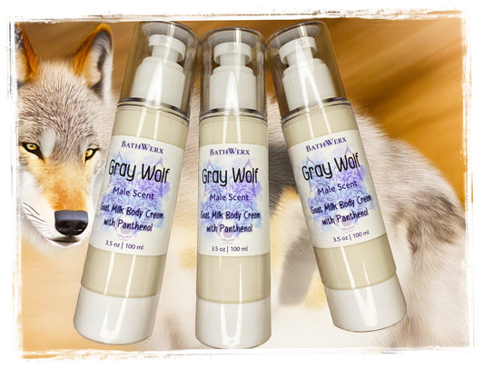 Gray Wolf Male Scented Body Cream