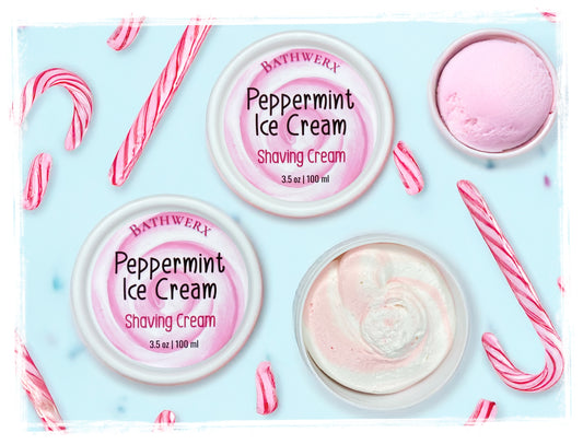 Peppermint Ice Cream Whipped Shaving Cream