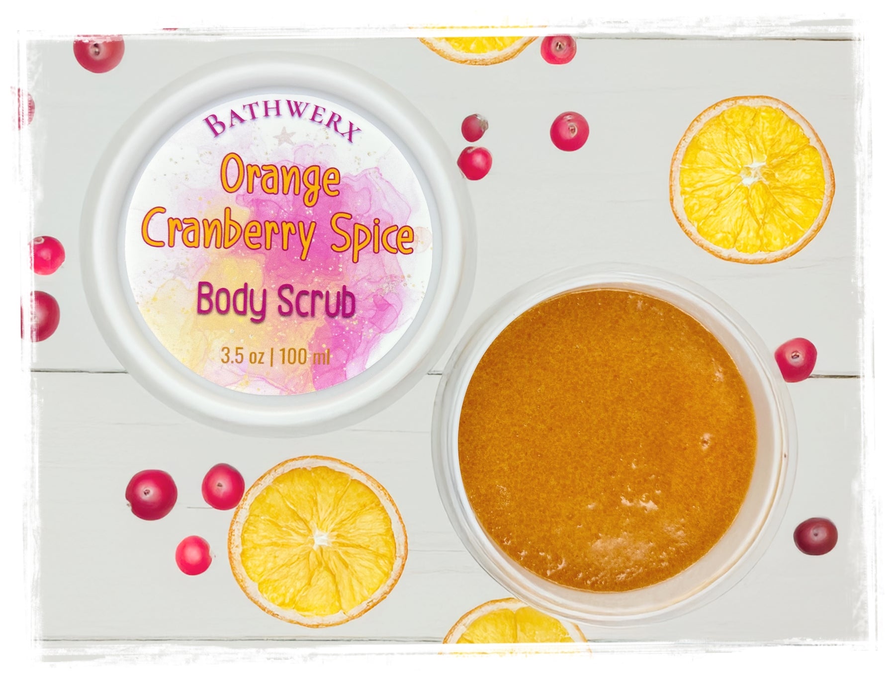 Orange Cranberry Spice Moisturizing Body Sugar Scrub