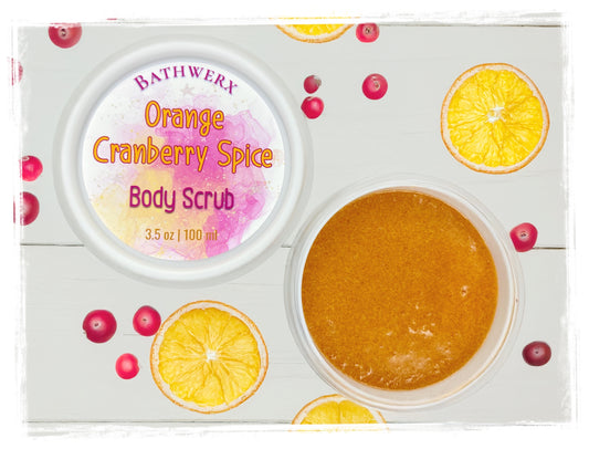 Orange Cranberry Spice Moisturizing Body Sugar Scrub