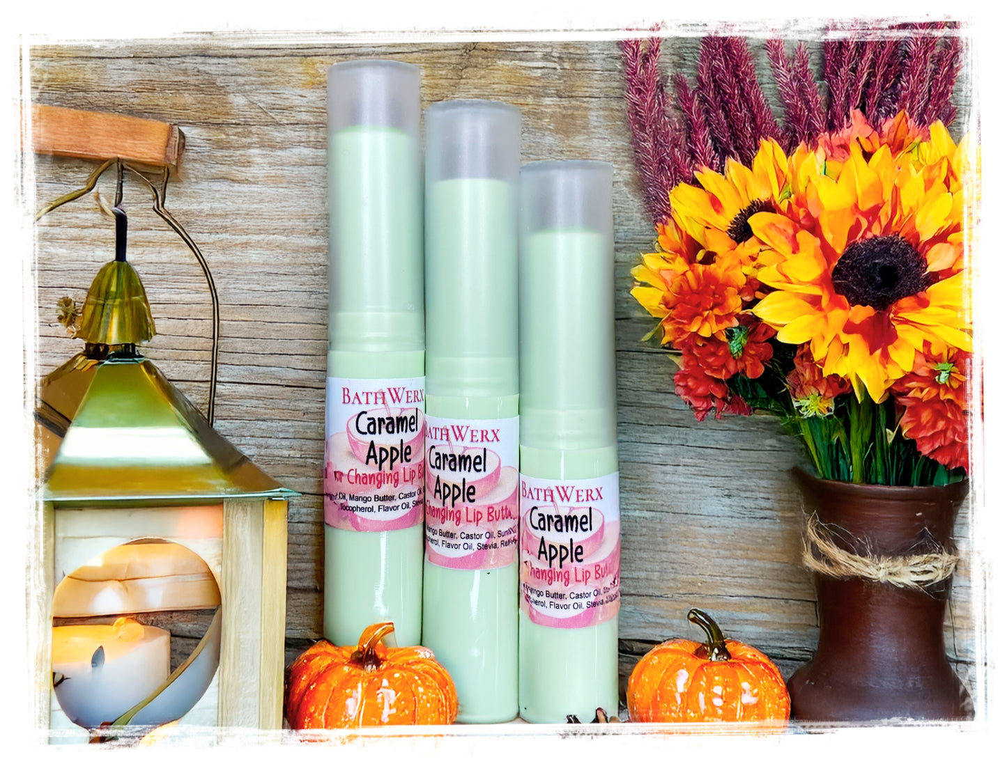 Fall Flavored Sweetened Color-Changing Lip Balm | Moisturizing & Fun Lip Butter