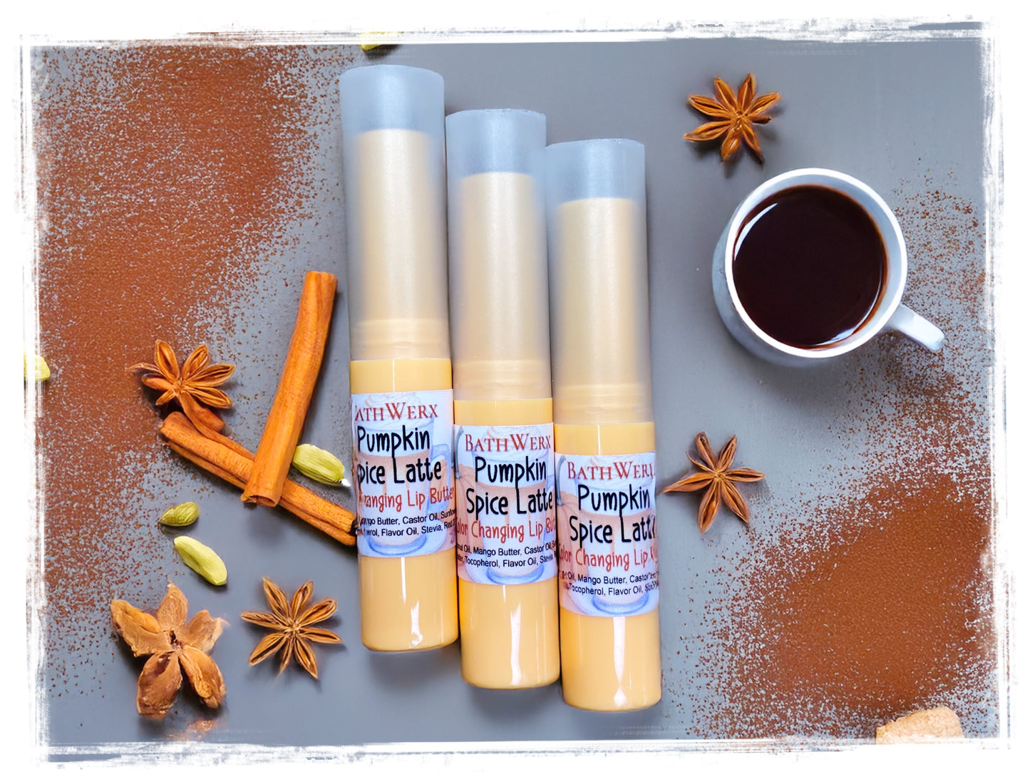 Fall Flavored Sweetened Color-Changing Lip Balm | Moisturizing & Fun Lip Butter
