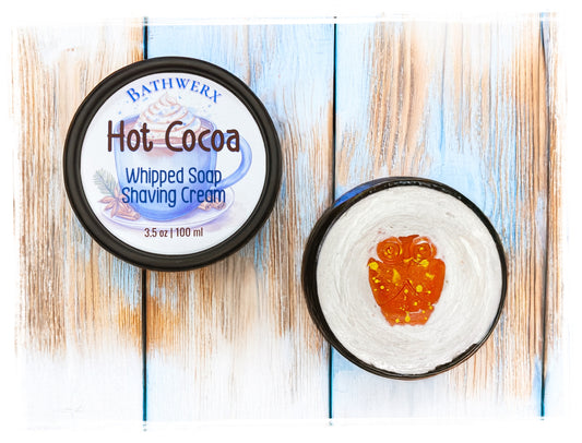 Hot Cocoa Whipped Soap & Shaving Cream | Soft, Moisturizing Lather