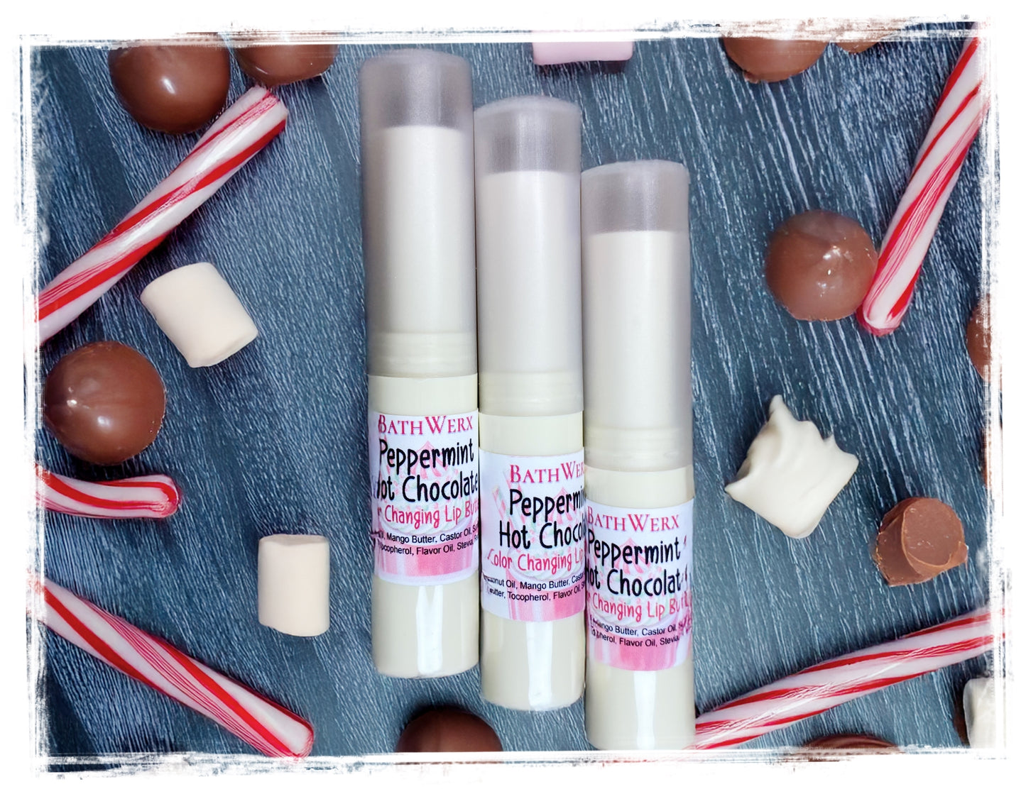 Holiday Flavored Sweetened Color-Changing Lip Balm | Moisturizing & Fun Lip Butter