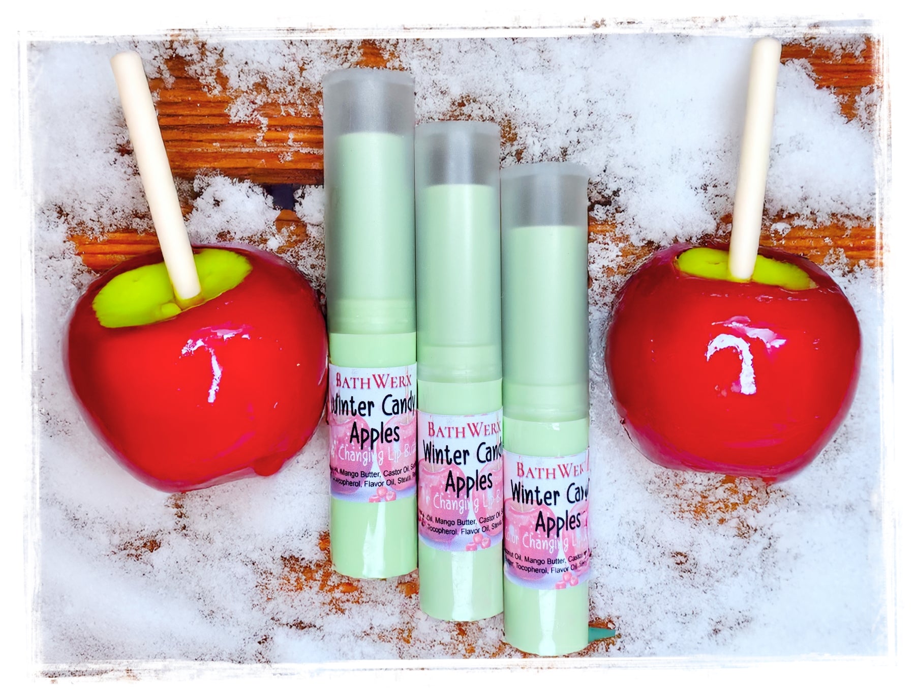 Holiday Flavored Sweetened Color-Changing Lip Balm | Moisturizing & Fun Lip Butter