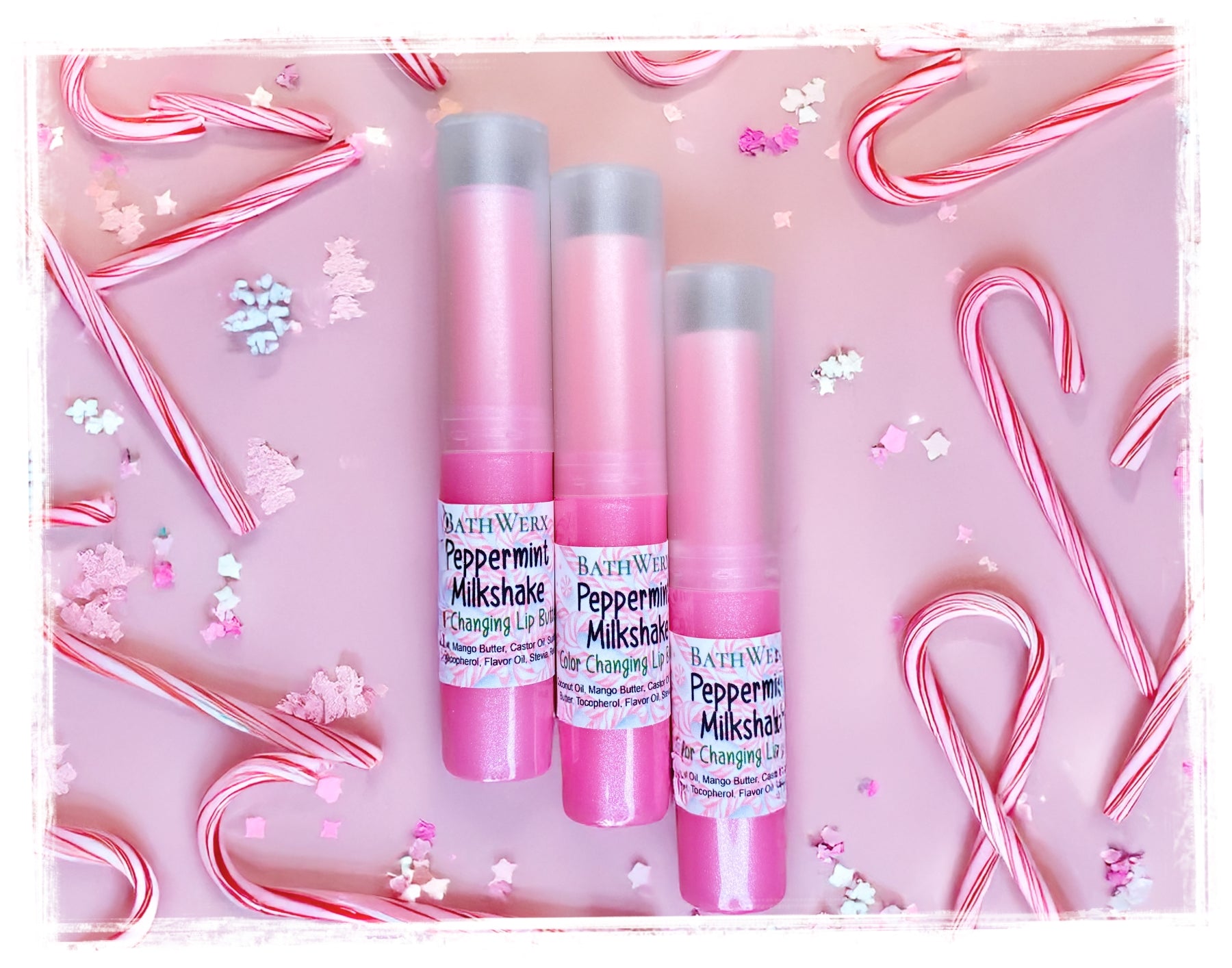 Holiday Flavored Sweetened Color-Changing Lip Balm | Moisturizing & Fun Lip Butter