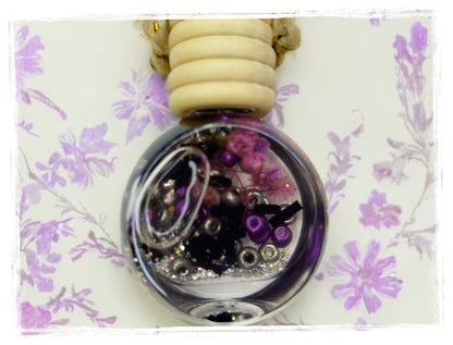 Beach and ocean scented car charms - decorative glass bead air fresheners for vehicles