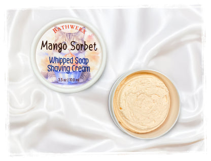 Mango Sorbet Whipped Soap and Shaving Cream