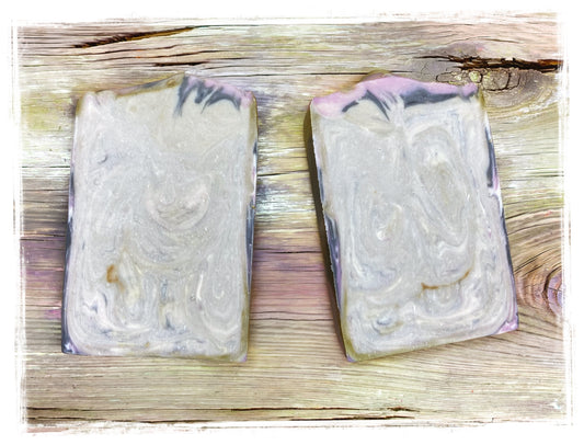 Dark Woods Artisan Soap Bar with kaolin clay, colloidal oatmeal and tussah silk - handcrafted natural soap