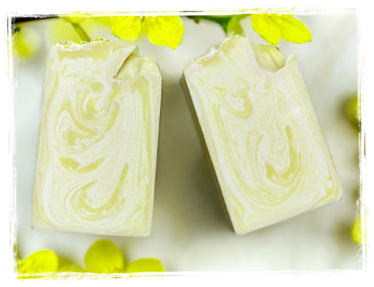 Spring Chick Goat Milk Artisan Soap Bar with clean cotton, wildflower and lavender scent - handcrafted by BathWerx