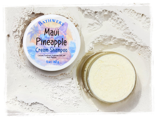 Maui Pineapple Shampoo - Gentle Hydrating Shampoo for All Hair Types by BathWerx