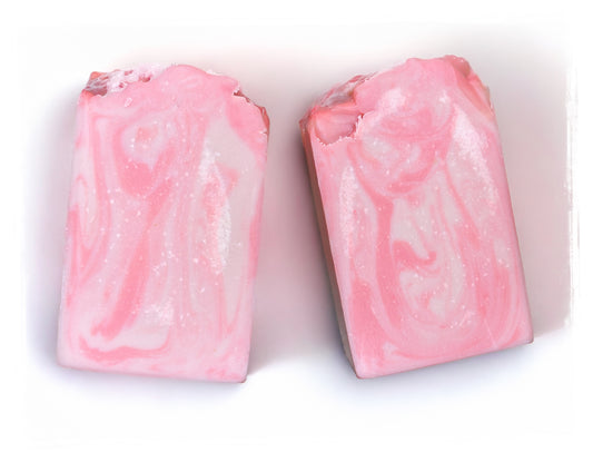 BathWerx Strawberry Rose Artisan Soap Bar – small batch goat milk soap with kaolin clay, colloidal oatmeal & tussah silk