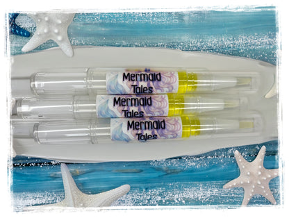 BathWerx Nail & Cuticle Repair Pen in Mermaid Tales - hydrating cuticle oil treatment