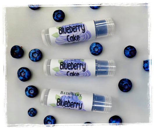 Blueberry Cake Sweetened Flavored Lip Balm - Moisturizing Lip Butter by BathWerx