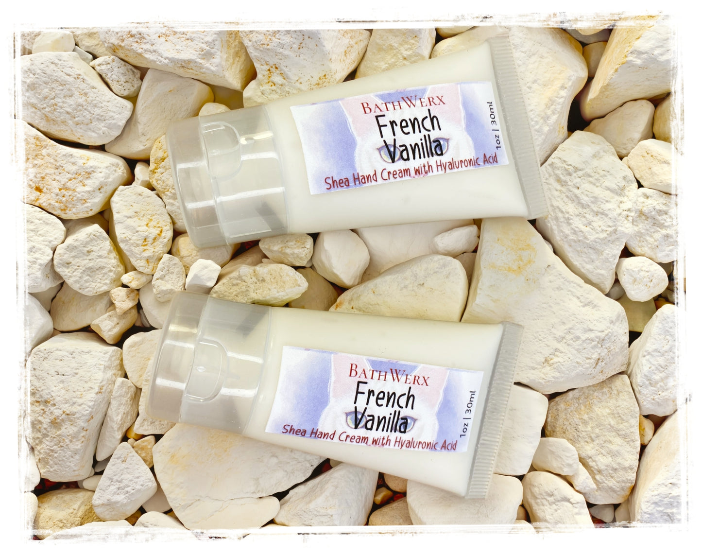French Vanilla Intensive Hand Cream - Hyaluronic Acid & Panthenol Moisturizer for Dry Hands
