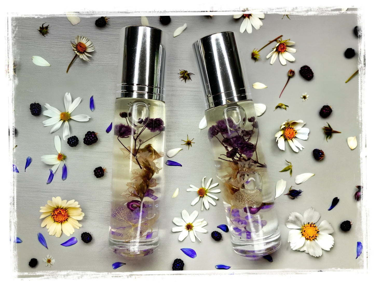BathWerx Wildflower Whispers Perfume Roll-on with floral and garden musk scent, alcohol-free fragrance