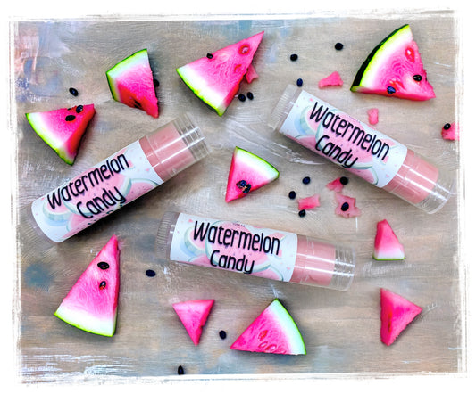 Watermelon Candy Sweetened Flavored Lip Balm - Moisturizing Lip Butter by BathWerx