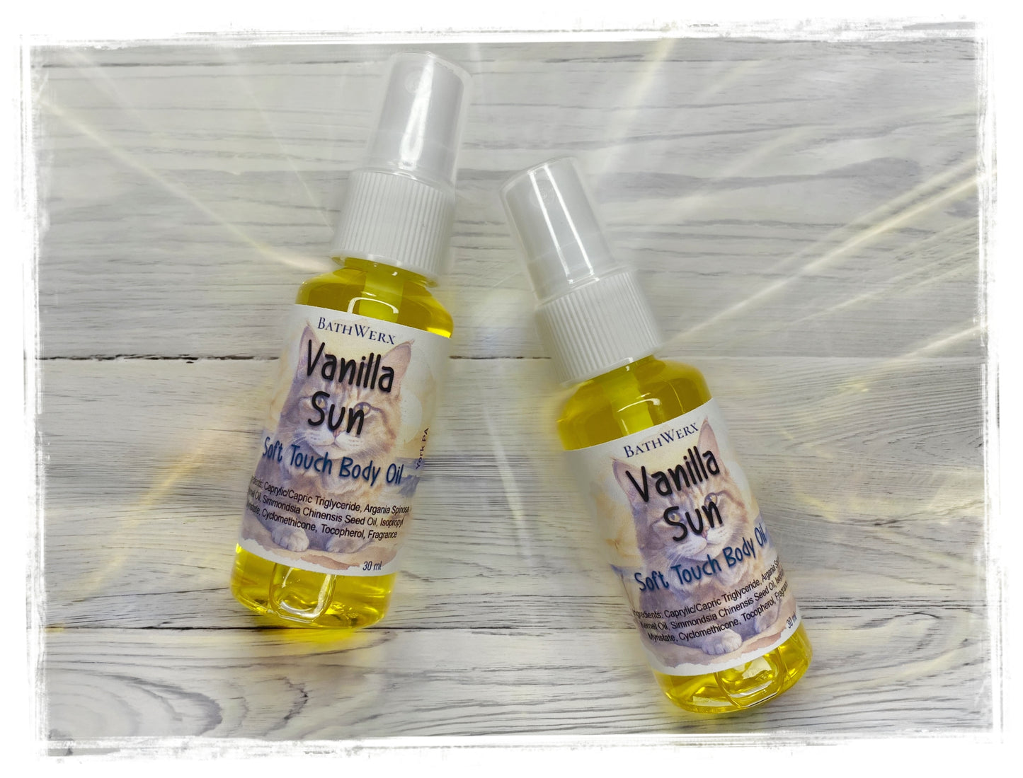 Vanilla Sun Soft Touch Body Oil – Lightweight Dry Oil Skin Moisturizer by BathWerx