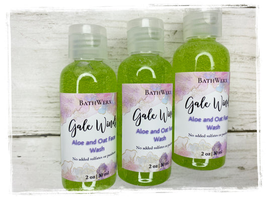 Gale Winds: Aloe and Oat Gel Face Wash